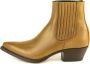 Mayura Boots 2496 Whisky Spitse Western Enkellaars Dames Schuine Hak Elastiek Sluiting Glad Leer - Thumbnail 7