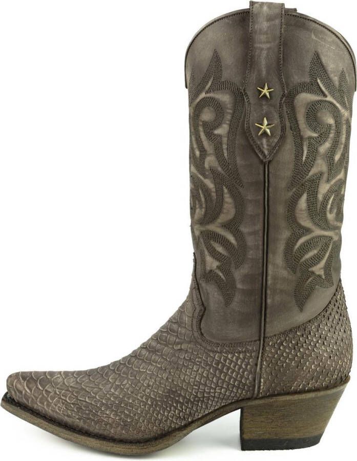 Mayura Boots Alabama 2524 Bruin Lavado Dames Westernlaars Spitse Neus Hak Hoge Schacht Echt Leer