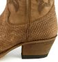 Mayura Boots Alabama 2524 Cognac Lavado Dames Westernlaars Spitse Ne cm Hak Hoge Schacht Echt Leer - Thumbnail 3