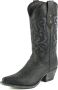 Mayura Boots Alabama 2524 Zwart Lavado Dames Westernlaars Spitse Ne cm Hak Hoge Schacht Echt Leer - Thumbnail 2