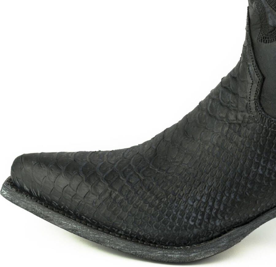 Mayura Boots Alabama 2524 Zwart Lavado Dames Westernlaars Spitse Neus Hak Hoge Schacht Echt Leer