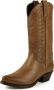 Mayura Boots Arpia 2534 Hazelnoot Bruin Dames Western Laarzen Sierstiksel Spitse Neus Schuine Hak Glad Leer - Thumbnail 5