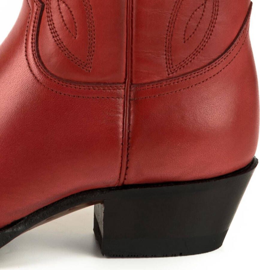 Mayura Boots Arpia 2534 Rood Dames Western Laarzen Sierstiksel Spitse Neus Schuine Hak Glad Leer - Foto 7