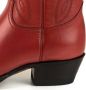 Mayura Boots Arpia 2534 Rood Dames Western Laarzen Sierstiksel Spitse Neus Schuine Hak Glad Leer - Thumbnail 7