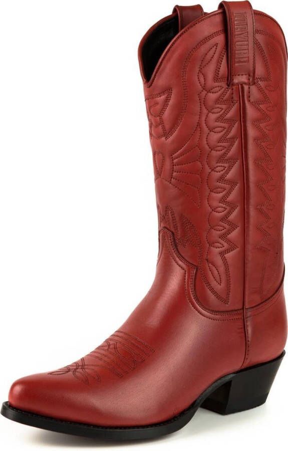 Mayura Boots Arpia 2534 Rood Dames Western Laarzen Sierstiksel Spitse Neus Schuine Hak Glad Leer - Foto 8