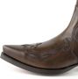Mayura Boots Austin 1931 Bruin Spitse Western Heren Enkellaars Schuine Hak Elastiek Sluiting Vintage Look - Thumbnail 4