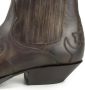 Mayura Boots Austin 1931 Donker Bruin Spitse Western Enkellaars Schuine Hak Elastiek Sluiting Vintage Look - Thumbnail 8