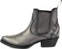Mayura Boots Marilyn 2487 Grijs Dames Cowboy Western Fashion Enklelaars Spitse Neus Schuine Hak Elastiek Sluiting Echt Leer - Thumbnail 8