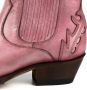 Mayura Boots Marilyn 2487 Roze Dames Cowboy Western Fashion Enklelaars Spitse Neus Schuine Hak Elastiek Sluiting Echt Leer - Thumbnail 6