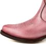 Mayura Boots Marilyn 2487 Roze Dames Cowboy Western Fashion Enklelaars Spitse Neus Schuine Hak Elastiek Sluiting Echt Leer - Thumbnail 7