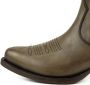 Mayura Boots Marilyn 2487 Taupe Dames Cowboy Western Fashion Enklelaars Spitse Neus Schuine Hak Elastiek Sluiting Echt Leer - Thumbnail 2