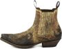 Mayura Boots Thor 1931 Hazelnoot Bruin Heren Spitse Western Enkellaars Schuine Hak Elastiek Vintage Look - Thumbnail 5