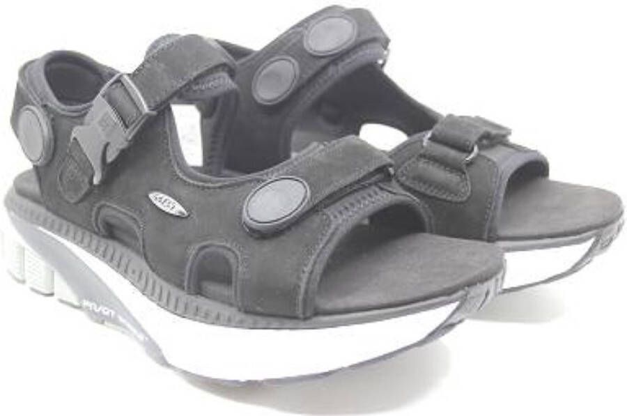 MBT MTR SANDAL M 702836 03U Zwarte heren sandalen in een dynamic uitvoering