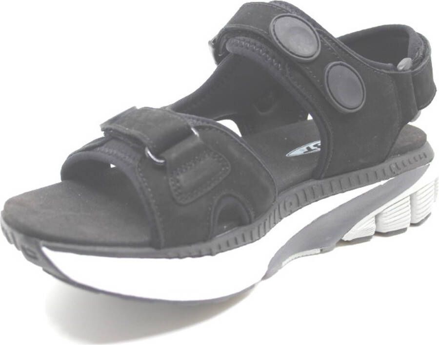 MBT MTR SANDAL M 702836 03U Zwarte heren sandalen in een dynamic uitvoering