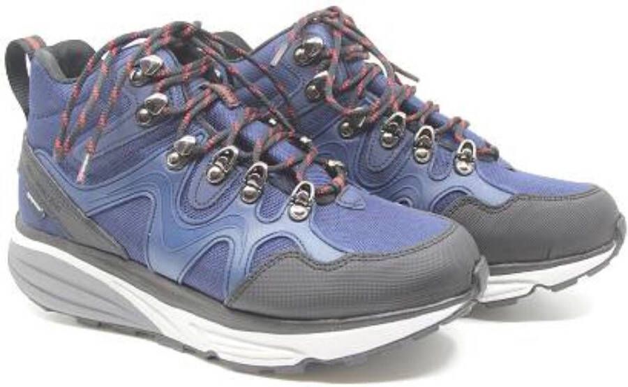 MBT NAVADA X SYM W 703067-12Y Blauwe halfhoge dames wandelschoenen met Sympatex