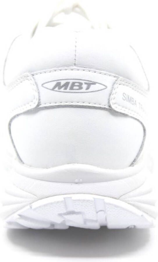 MBT SIMBA TRAINER W White Silver 700861-409F Wit kleurige sneaker met een ronde zool met balance point