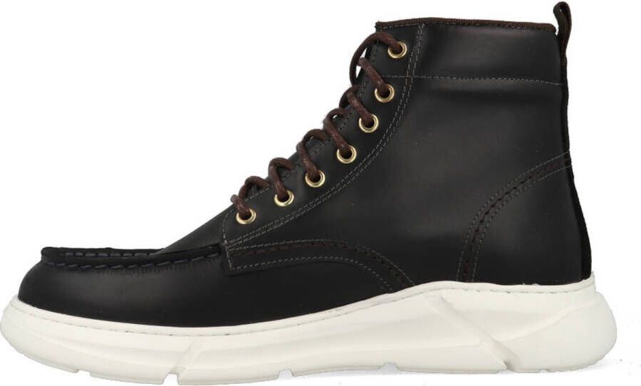 McGregor Heren Boots Zwart Veterboots Leer Veters