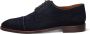 McGregor Heren Herenschoenen Blauw Lage Sneakers Suède Veters - Thumbnail 5