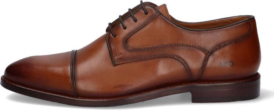 McGregor Heren Herenschoenen Cognac Lage Sneakers Leer Veters