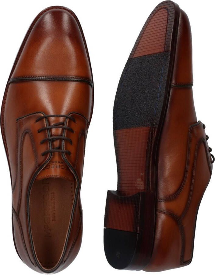 McGregor Heren Herenschoenen Cognac Lage Sneakers Leer Veters