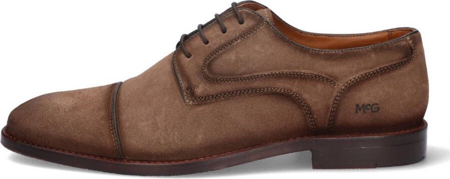 McGregor Heren Herenschoenen Taupe Lage Sneakers Leer Veters