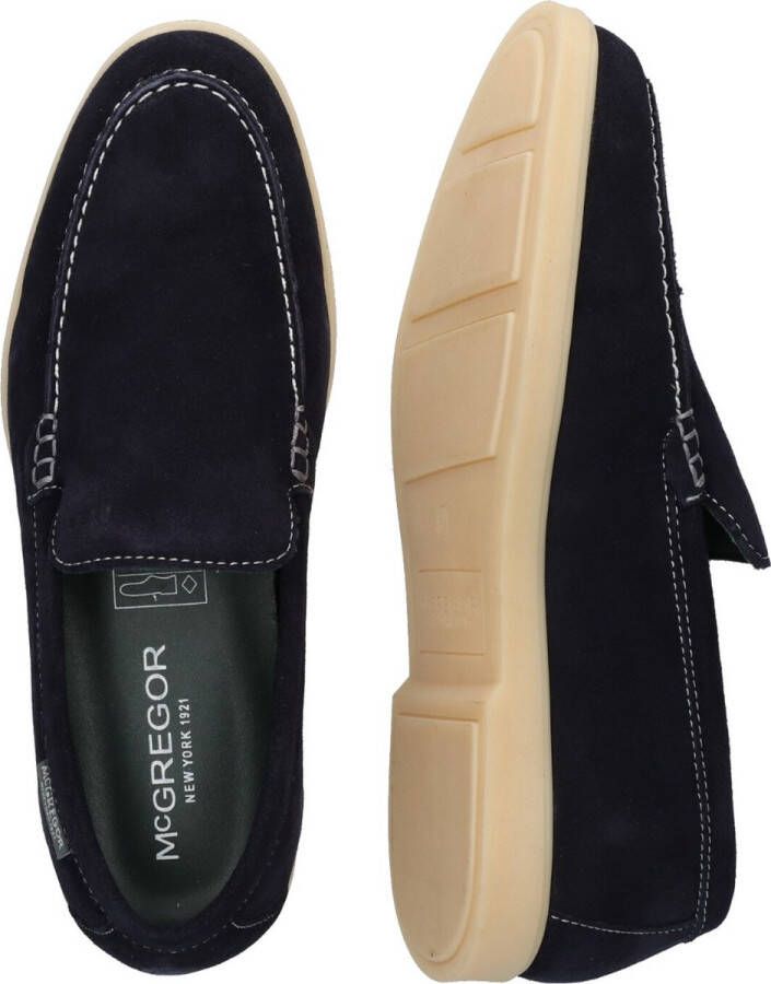 McGregor Heren Loafers Blauw Loafers Suède