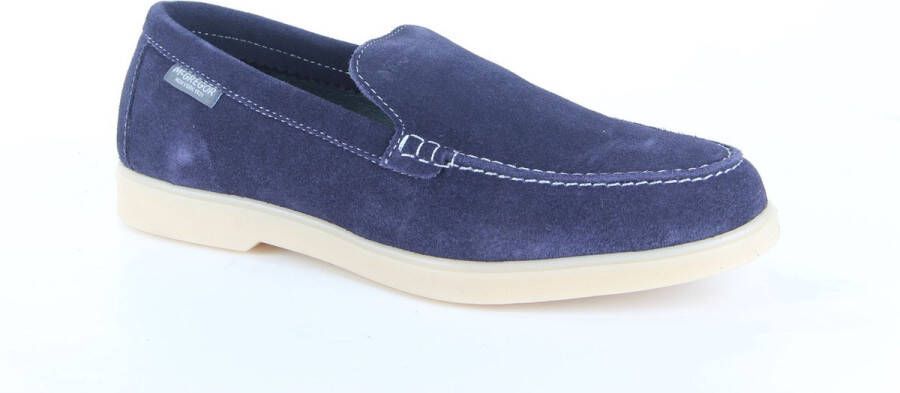 McGregor Heren Loafers Blauw Loafers Suède