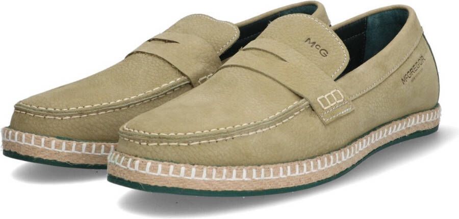 McGregor Heren Loafers Groen Loafers Suède