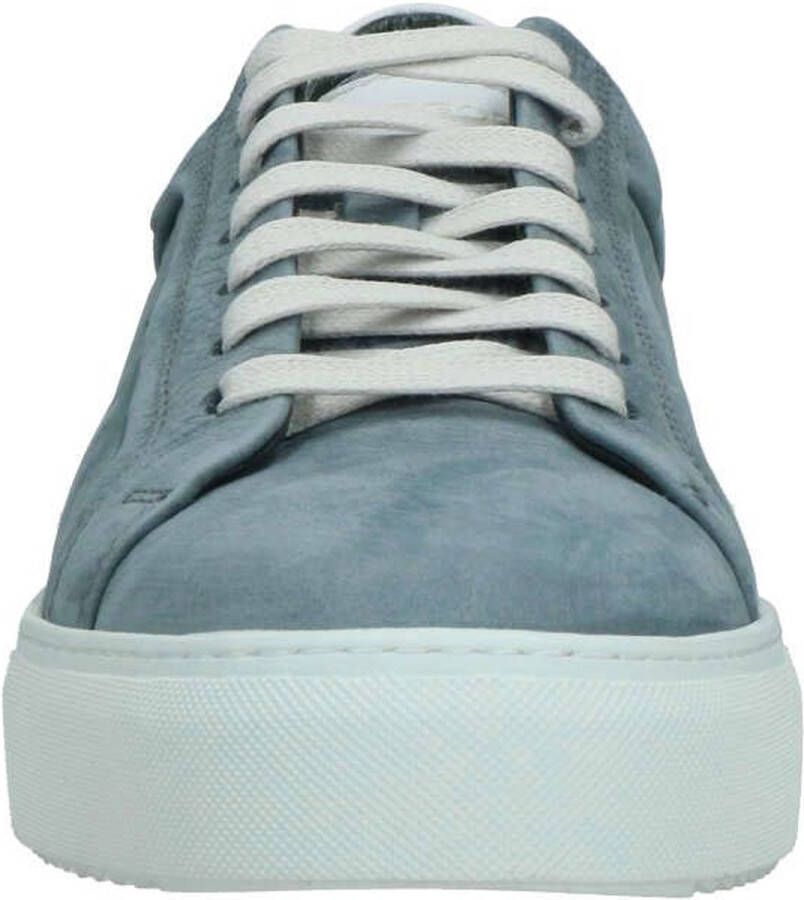 McGregor Heren Sneakers Blauw Lage Sneakers Leer Veters