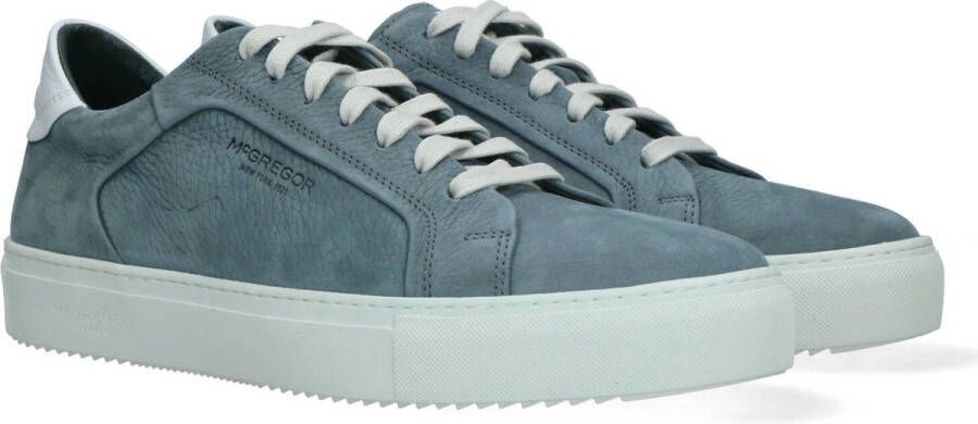 McGregor Heren Sneakers Blauw Lage Sneakers Leer Veters