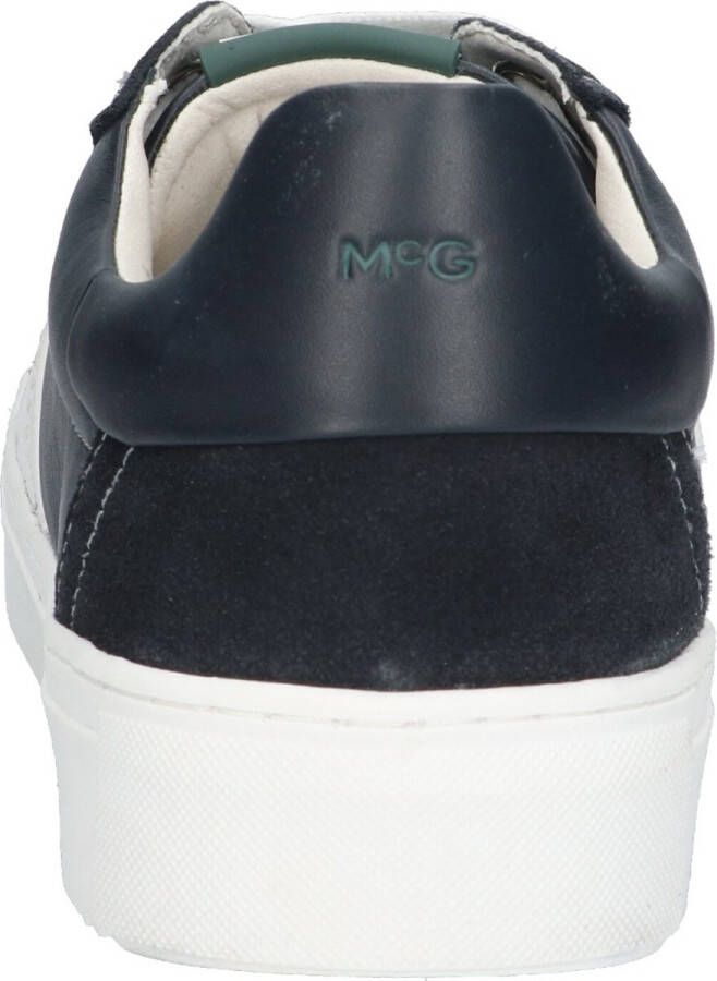 McGregor Heren Sneakers Blauw Lage Sneakers Leer Veters