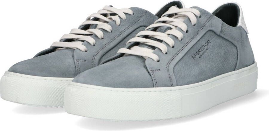 McGregor Heren Sneakers Blauw Lage Sneakers Leer Veters