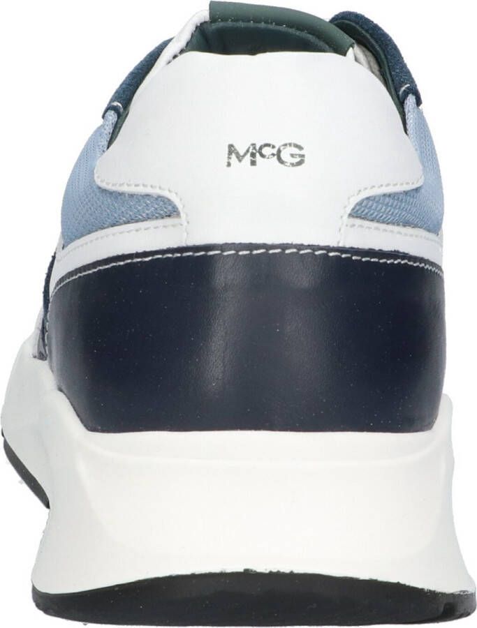 McGregor Heren Sneakers Blauw Lage Sneakers Leer Veters