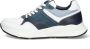 McGregor Heren Sneakers Blauw Lage Sneakers Leer Veters - Thumbnail 6