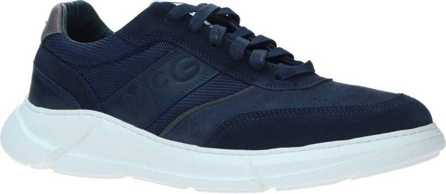 McGregor Heren Sneakers Blauw Lage Sneakers Leer Veters