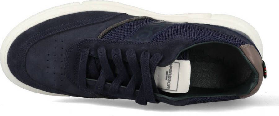 McGregor Heren Sneakers Blauw Lage Sneakers Leer Veters