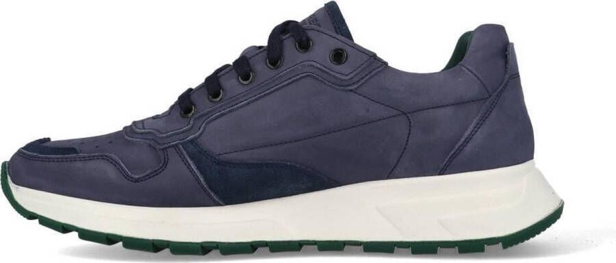 McGregor Heren Sneakers Blauw Lage Sneakers Nubuck Veters