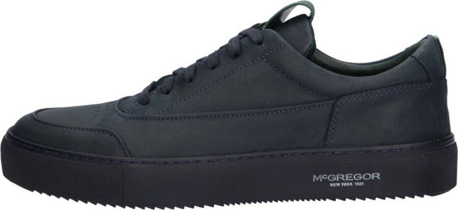 McGregor Heren Sneakers Blauw Lage Sneakers Suède Veters