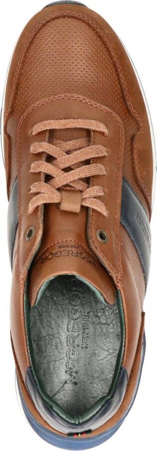 McGregor Heren Sneakers Bruin Lage Sneakers Leer Veters