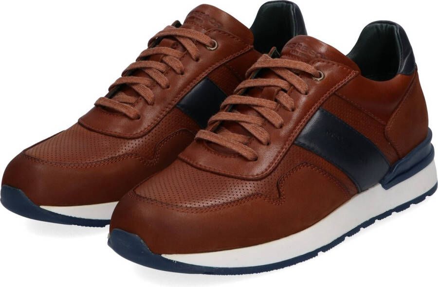 McGregor Heren Sneakers Bruin Lage Sneakers Leer Veters