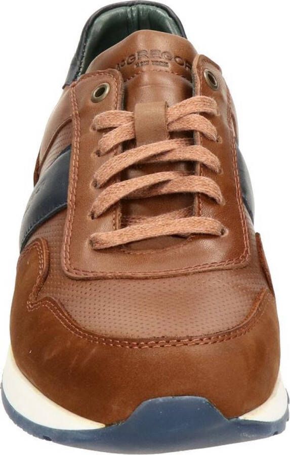 McGregor Heren Sneakers Bruin Lage Sneakers Leer Veters