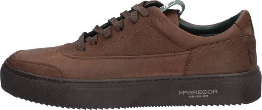 McGregor Heren Sneakers Bruin Lage Sneakers Suède Veters