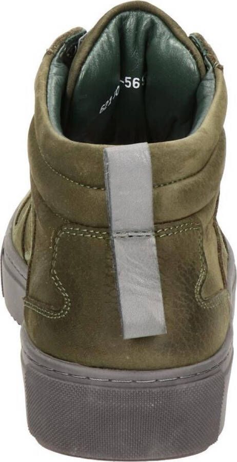 McGregor Heren Sneakers Groen Hoge Sneakers Leer Veters