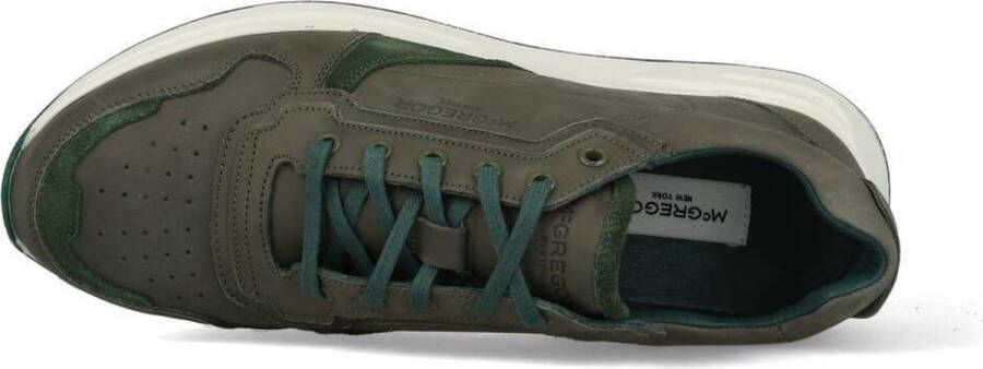 McGregor Heren Sneakers Groen Lage Sneakers Nubuck Veters