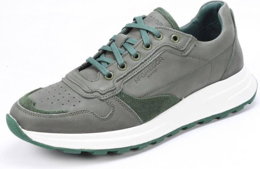 McGregor Heren Sneakers Groen Lage Sneakers Nubuck Veters