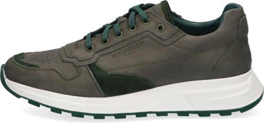 McGregor Heren Sneakers Groen Lage Sneakers Nubuck Veters