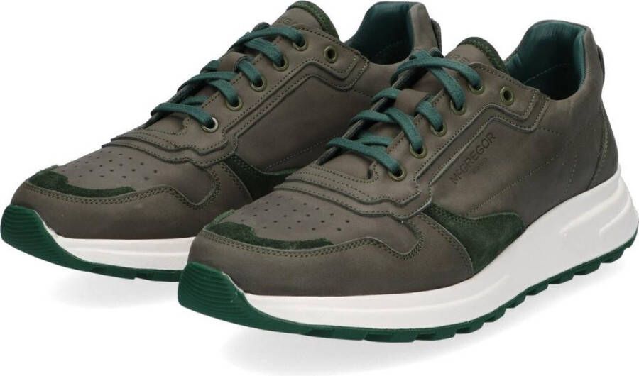 McGregor Heren Sneakers Groen Lage Sneakers Nubuck Veters