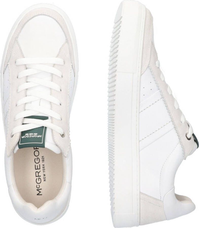 McGregor Heren Sneakers Wit Lage Sneakers Leer Veters