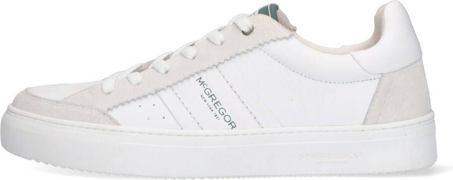 McGregor Heren Sneakers Wit Lage Sneakers Leer Veters