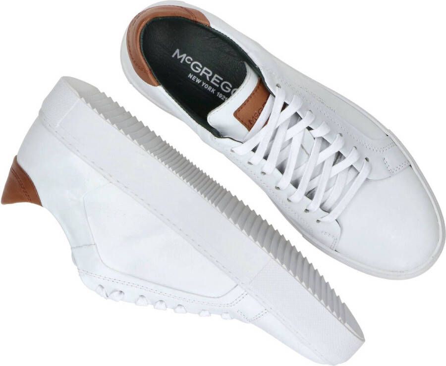 McGregor Heren Sneakers Wit Lage Sneakers Leer Veters